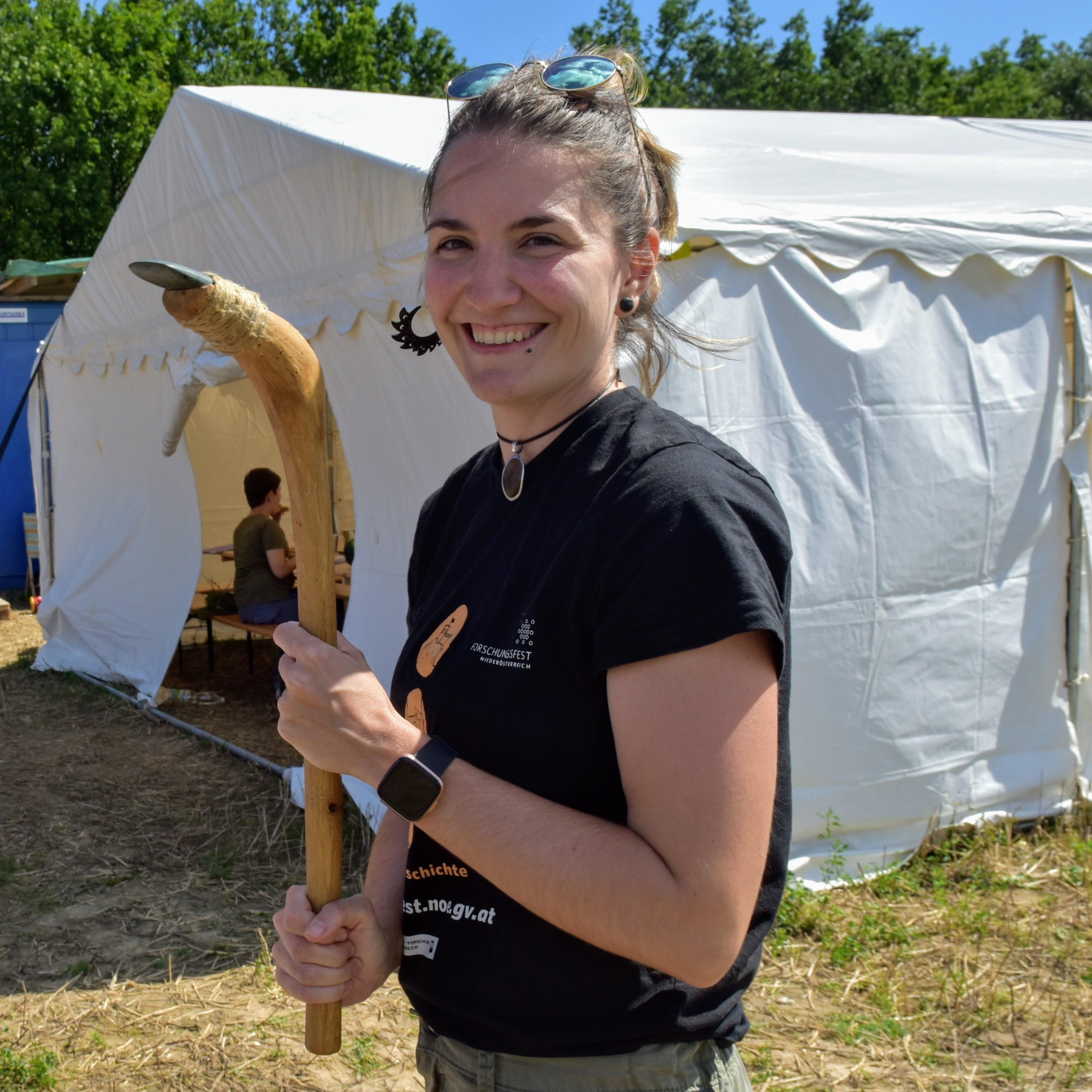 Jona Schlegel at archaeological fieldwork